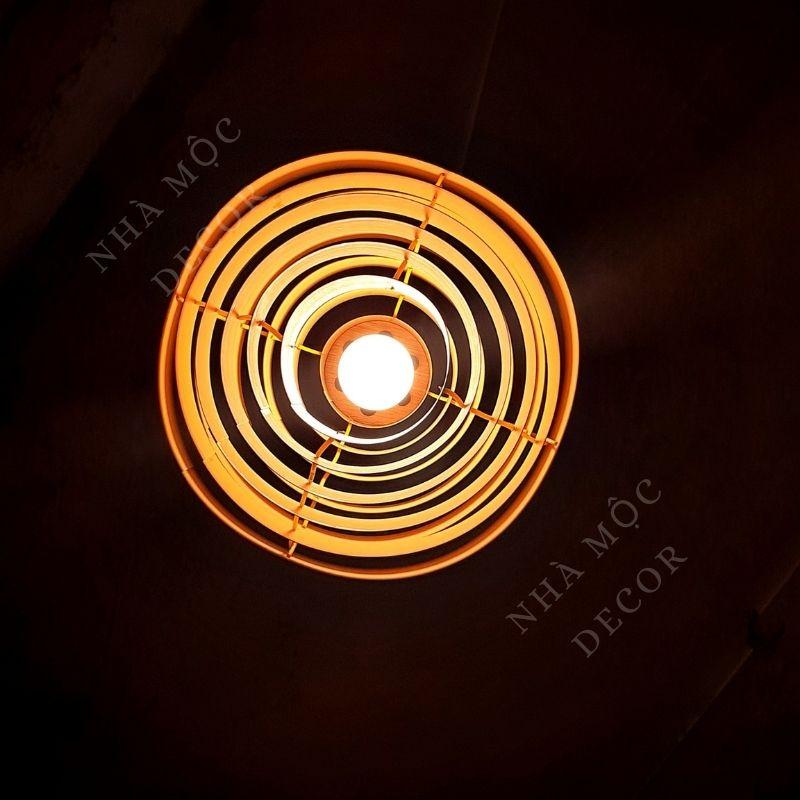Đèn gỗ thả trần trang trí mẫu TT90