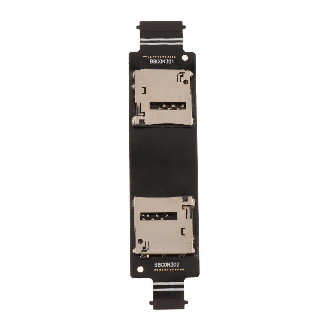 Dual Sim Card Socket Slot Holder Flex Cable for ASUS 5 A500CG A500KL