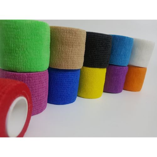 Cuộn Băng Vải Thể Thao Tự Dính 7.5x450cm Hỗ Trợ Giảm Chấn Thương Khi Chơi Thể Thao Bảo Vệ Khớp Co Giãn Linh Hoạt Không Dính Da-Giao Màu Ngẫu Nhiên.