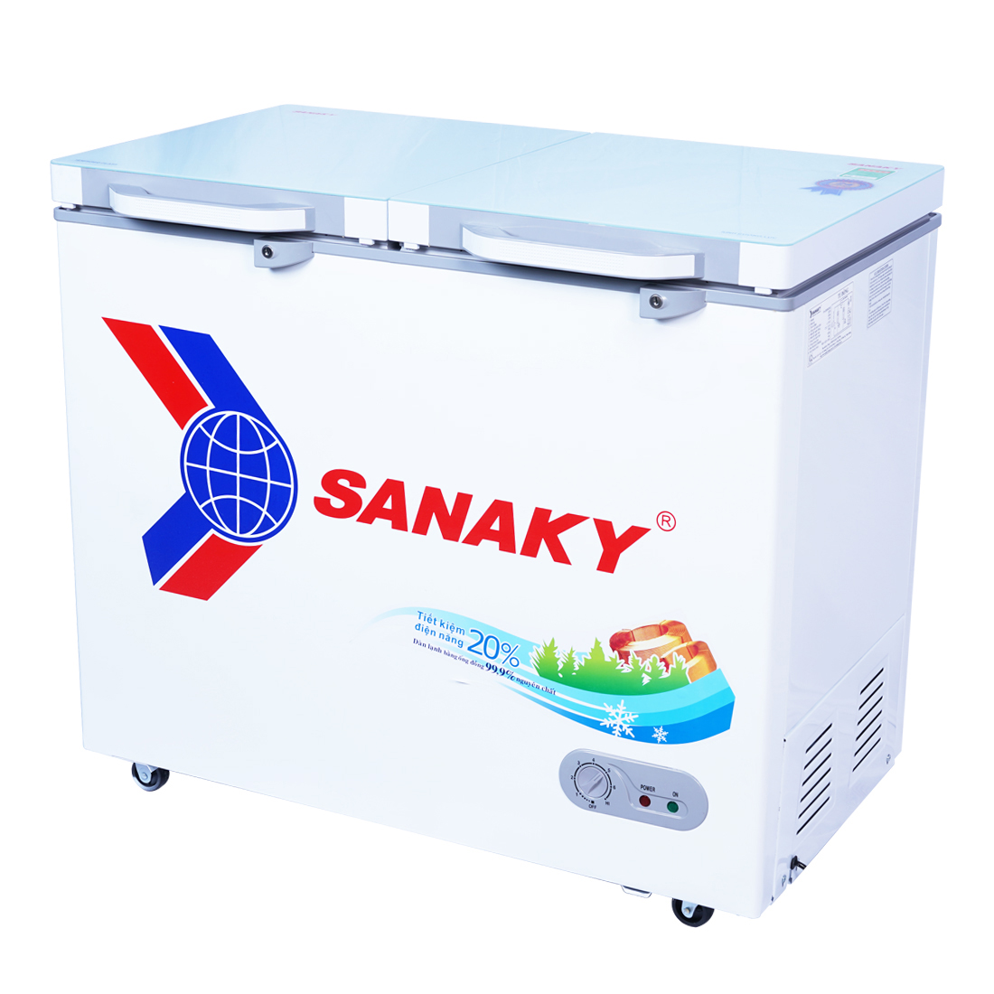 TỦ ĐÔNG SANAKY 210 LÍT VH-2599A2KD ĐỒNG - HÀNG CHÍNH HÃNG