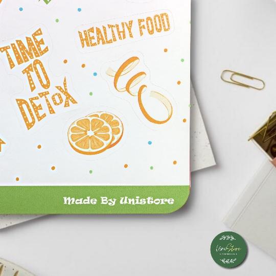 Sticker sheet sweet lemon - sticker trang trí nhật kí , sổ tay | Bullet journal sticker