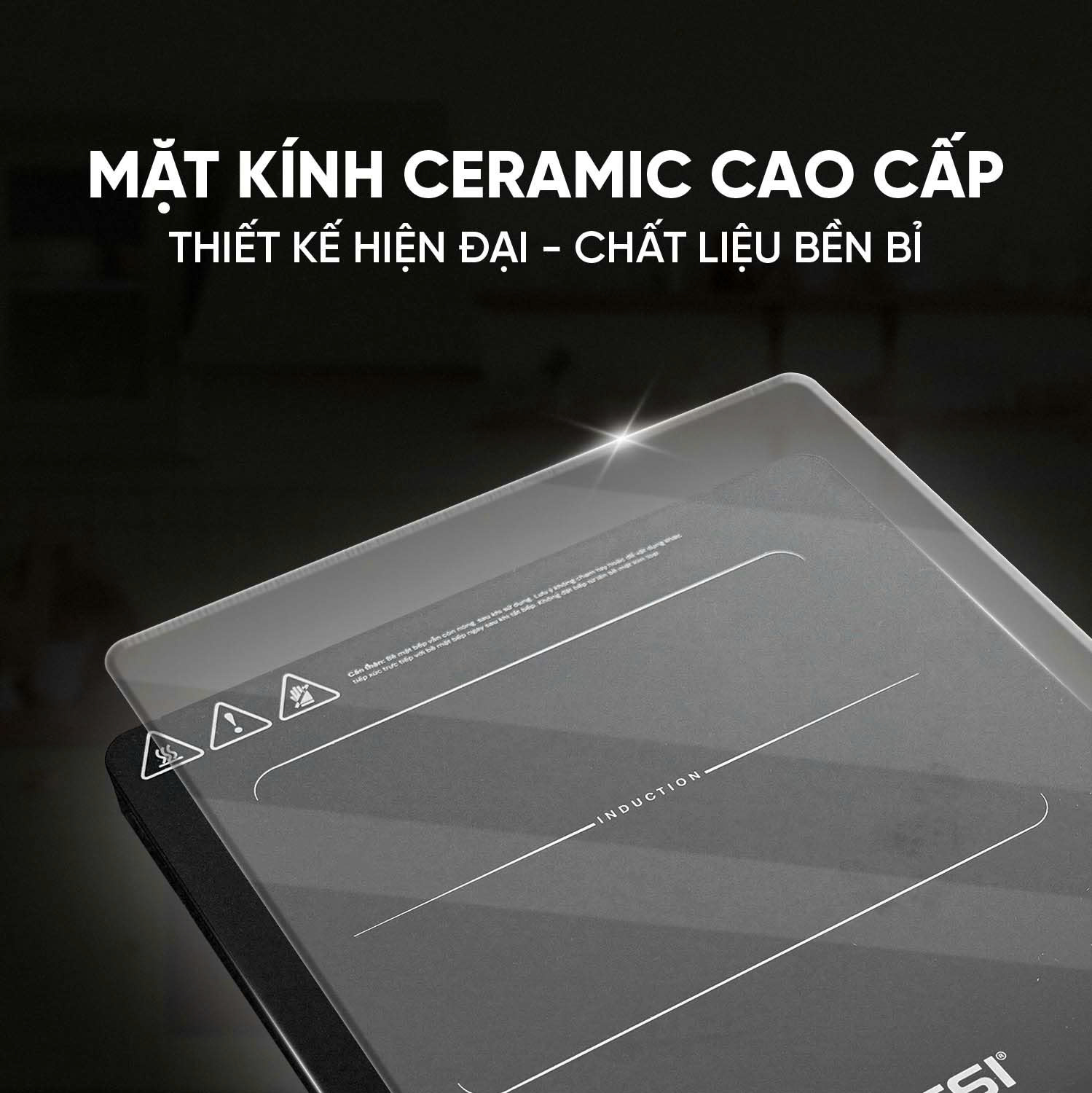 Bếp Từ Đơn Tân Á Đại Thành Rossi RS-1020CE01 Kèm Nồi - Hàng Chính Hãng