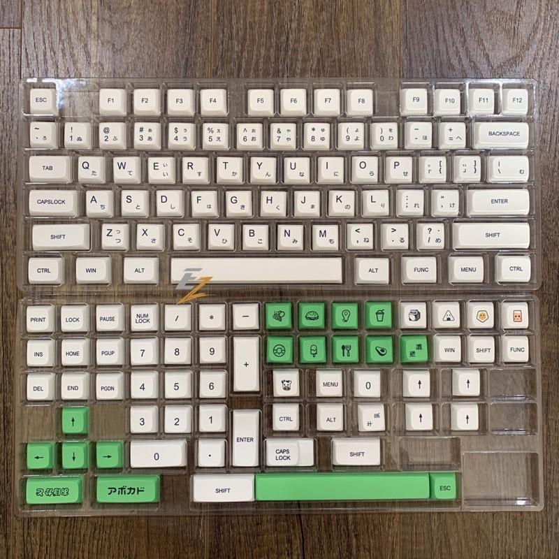 Set keycap Thick Pbt Xda Avocado cho bàn phím cơ