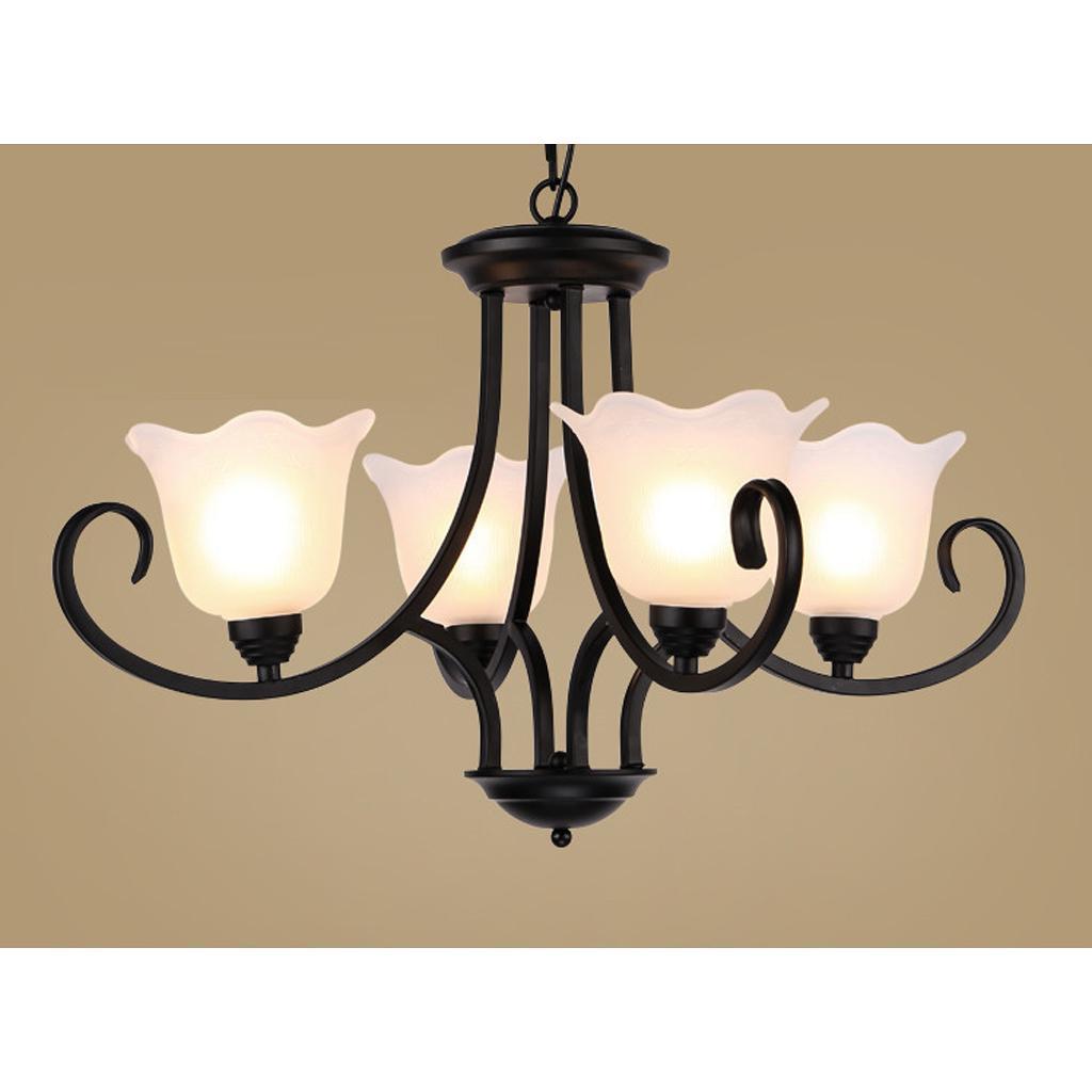3pcs Replacement Ceiling Fan Chandelier Wall Light Frosted Clear Glass Shade