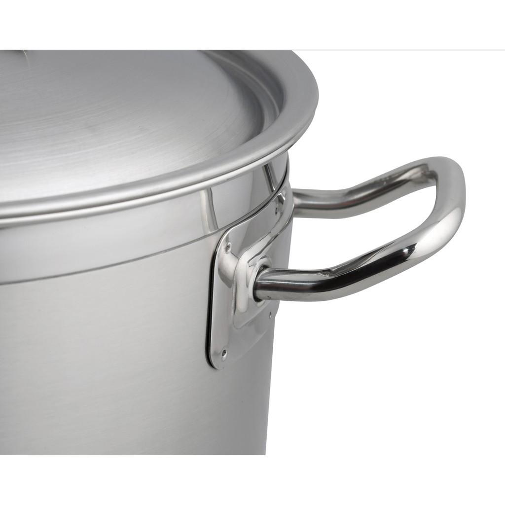 Nồi inox luộc gà 30cm NẮP KÍNH