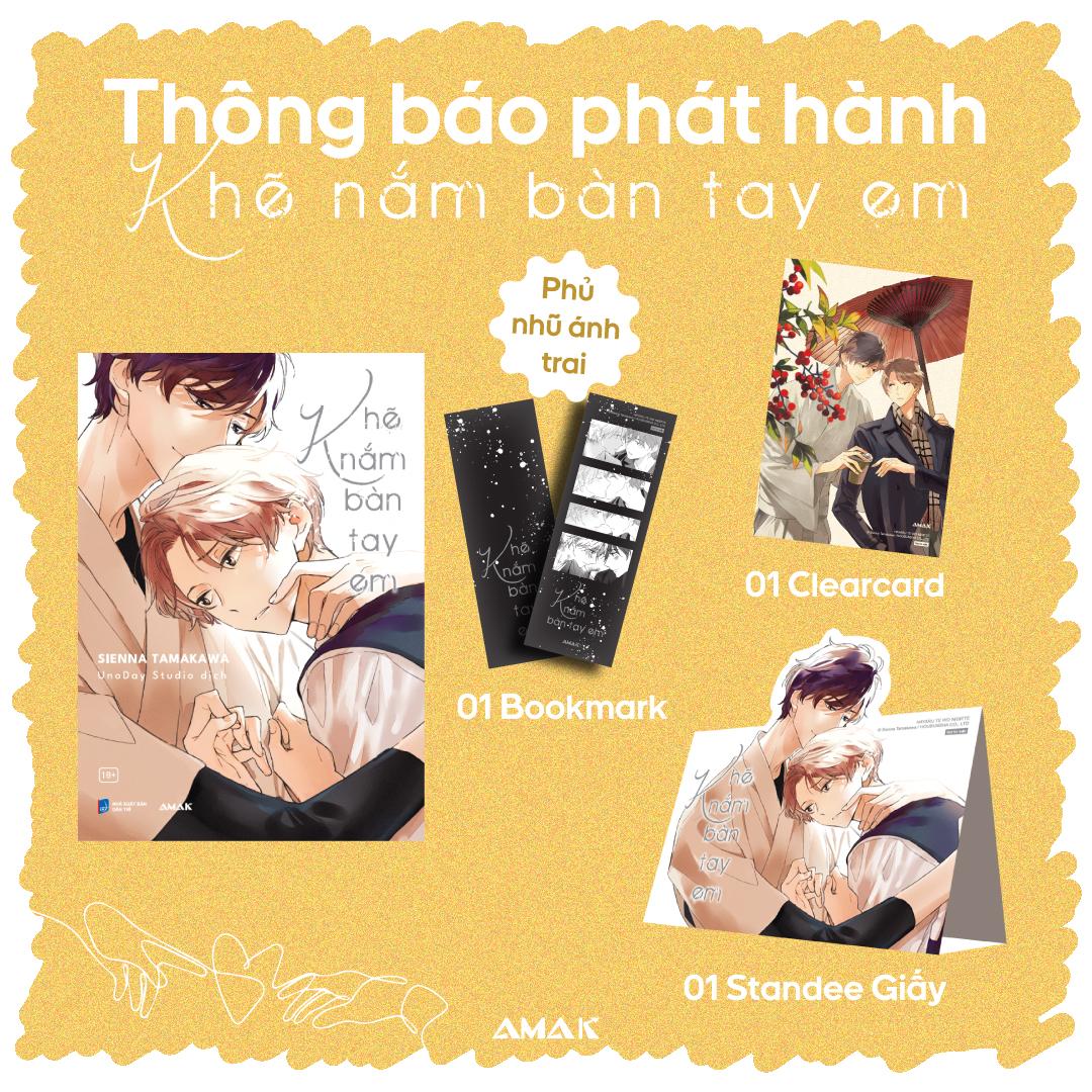 Sách - Khẽ Nắm Bàn Tay Em - Tặng Kèm Bookmark Phủ Nhũ Ánh Trai + Clearcard + Standee Giấy