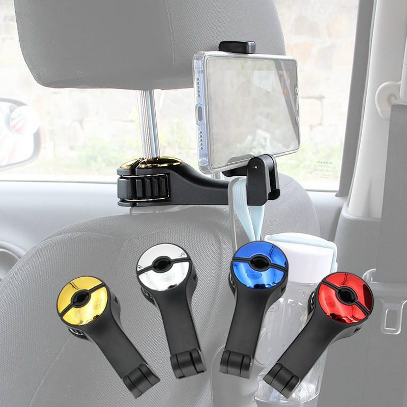 Móc Treo Đồ Kiêm Giá Đỡ Điện Thoại Dành Cho Ôtô Cao Cấp