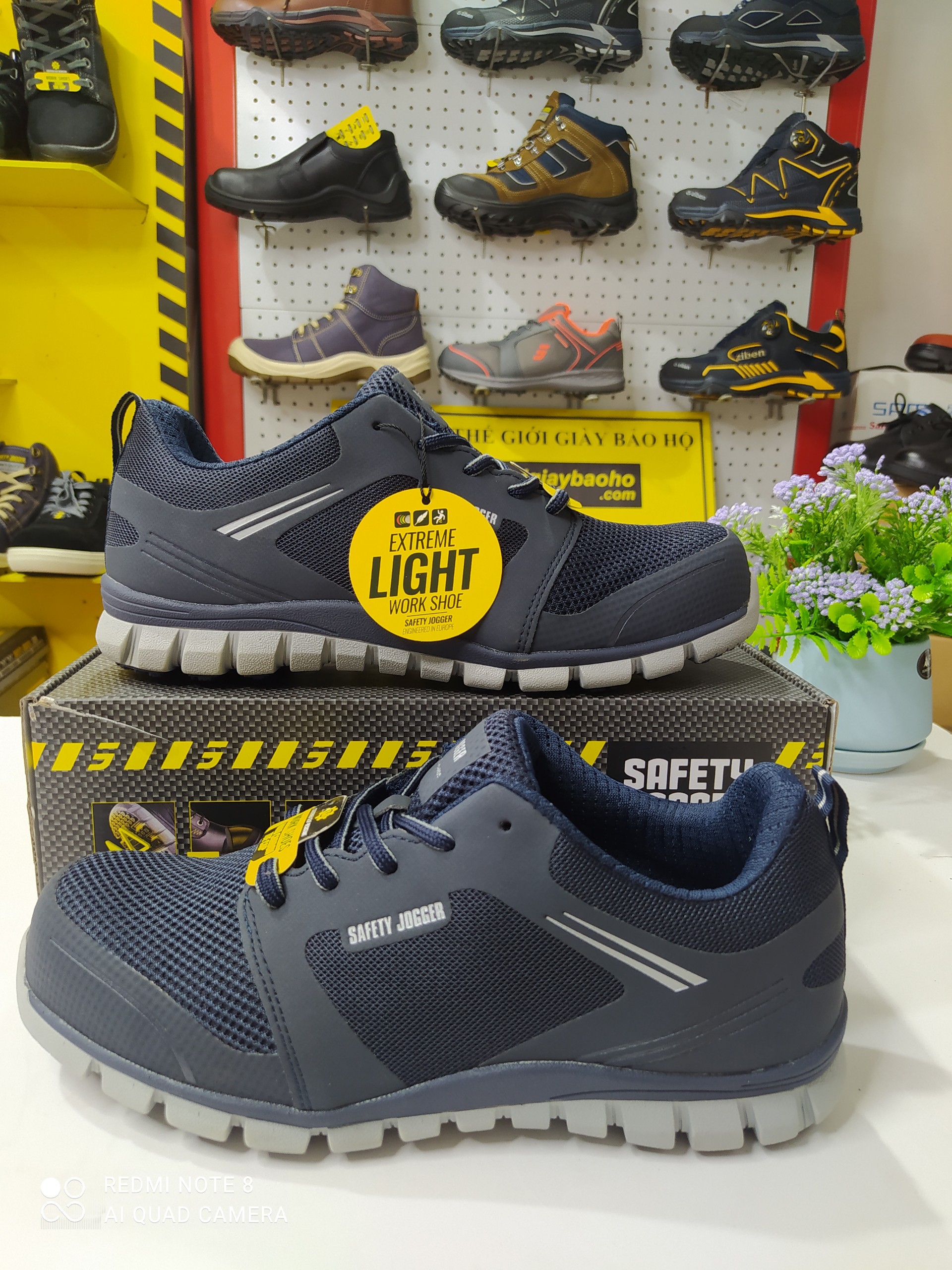 [Hàng Chính Hãng] Giày Bảo Hộ Safety Jogger Ligero, Da Chất Lượng Cao, Đế Chống Trượt, Chống Tĩnh Điện, Chống Sốc