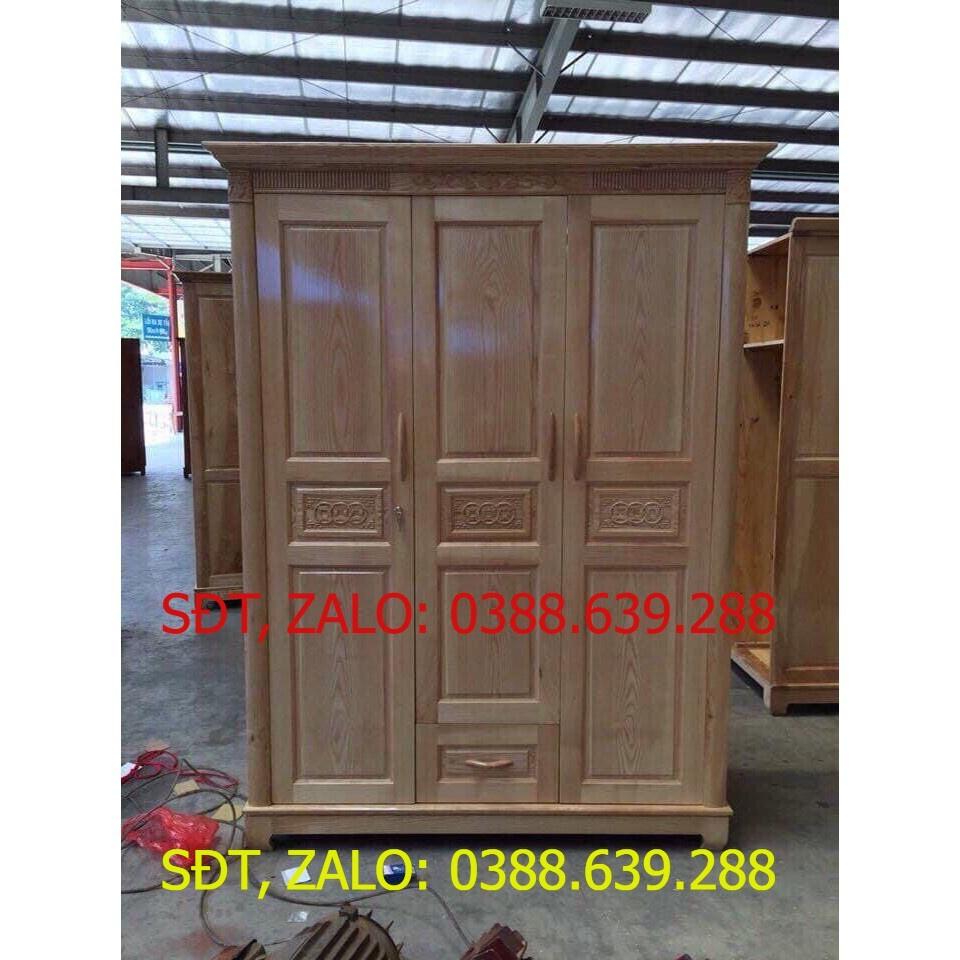 TỦ QUẦN ÁO GỖ SỒI