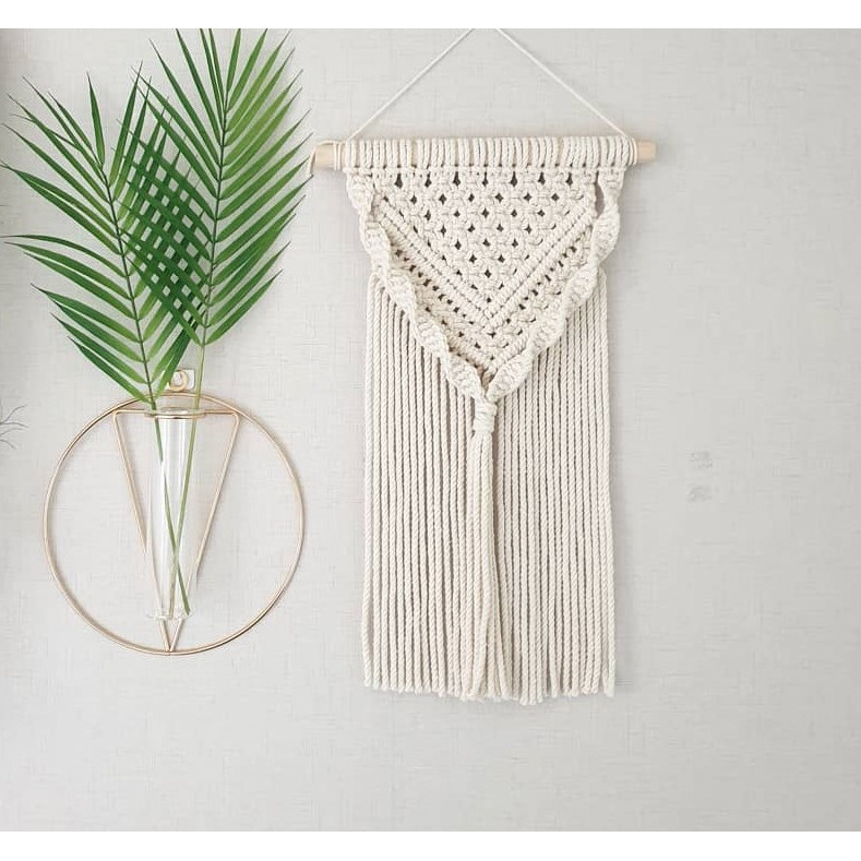 Thảm Trang Trí Tường Macrame Cổ Điển - Sản Phẩm Handmade Sang Trọng, Dùng Treo Tường Decor, Làm Quà Tặng Tân Gia, Sinh Nhật, Đám Cưới