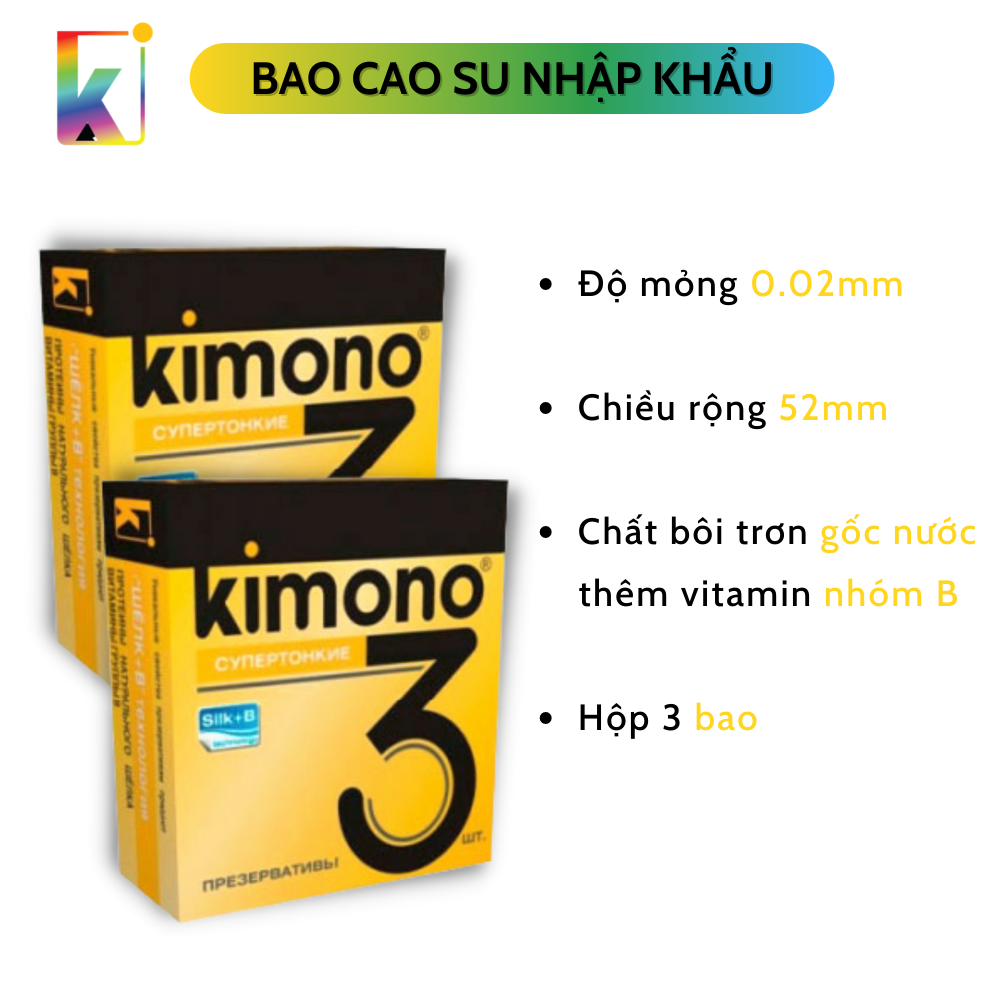 Combo 2 hộp bao cao su Kimono Superthin 6 chiếc