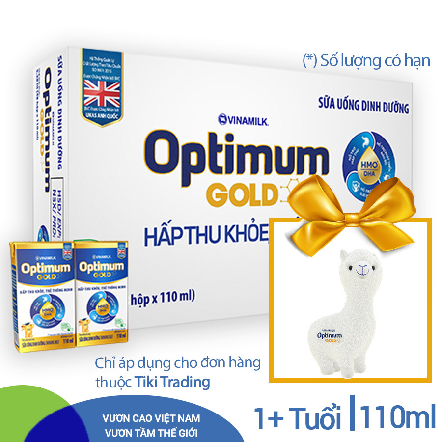 Hình ảnh Thùng 48 Hộp Sữa Bột Pha Sẵn Vinamilk Optimum Gold 110ml