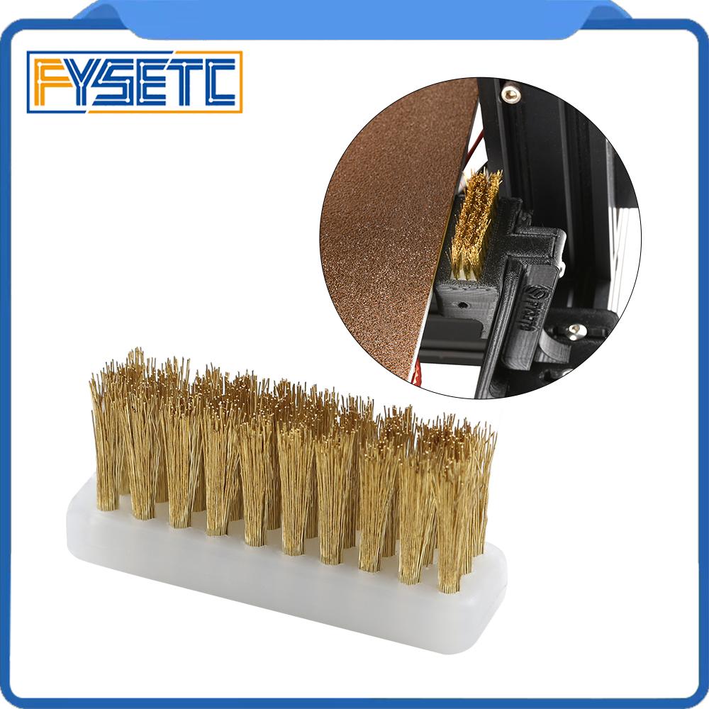 Máy in 3D FYSETC Công cụ làm sạch đồng bằng đồng tay cầm bàn chải bằng đồng để làm sạch vòi nước nóng khối
