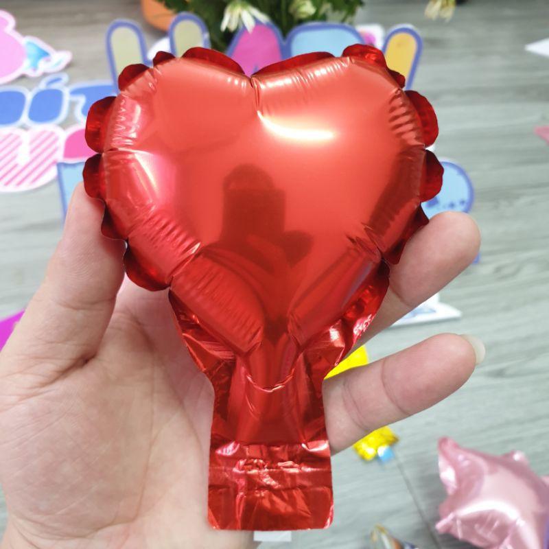 Bóng nhôm hình tim- sao nhí 5 inch trang trí đám cưới, sinh nhật, thôi nôi, đầy tháng