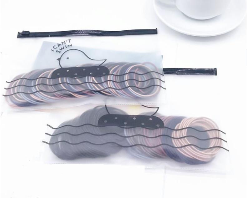 Sét 100 Thun Cột Tóc Kèm Túi Zip , Màu Sắc Phù Hợp Với Mọi Lứa Tuổi - Free Ship Toàn Quốc