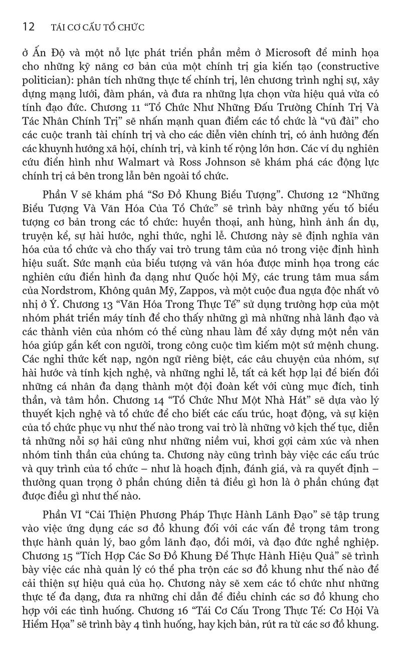 Tái Cơ Cấu Tổ Chức - Bìa Cứng (Tái Bản)