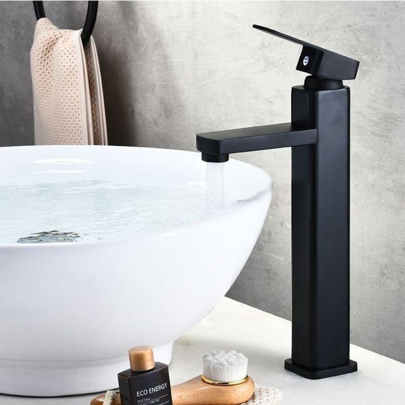 Vòi lavabo vuông cao 30cm