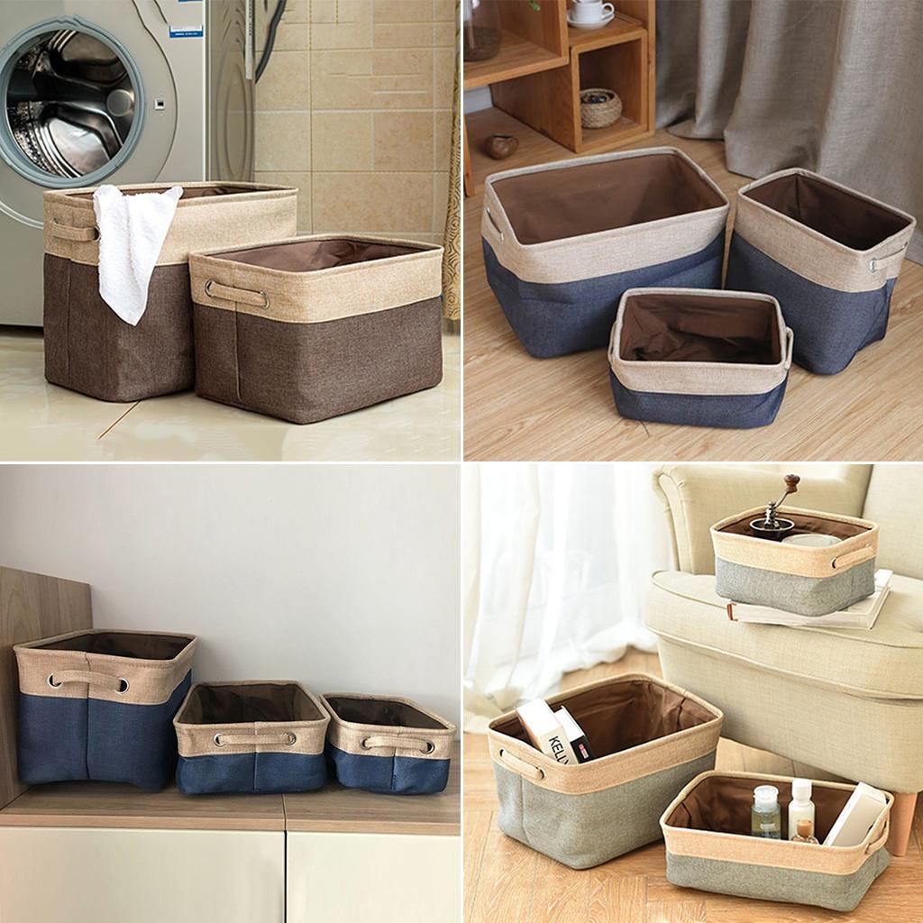 Folding Storage Basket Clothes Laundry Hamper Toys Bucket Organizer