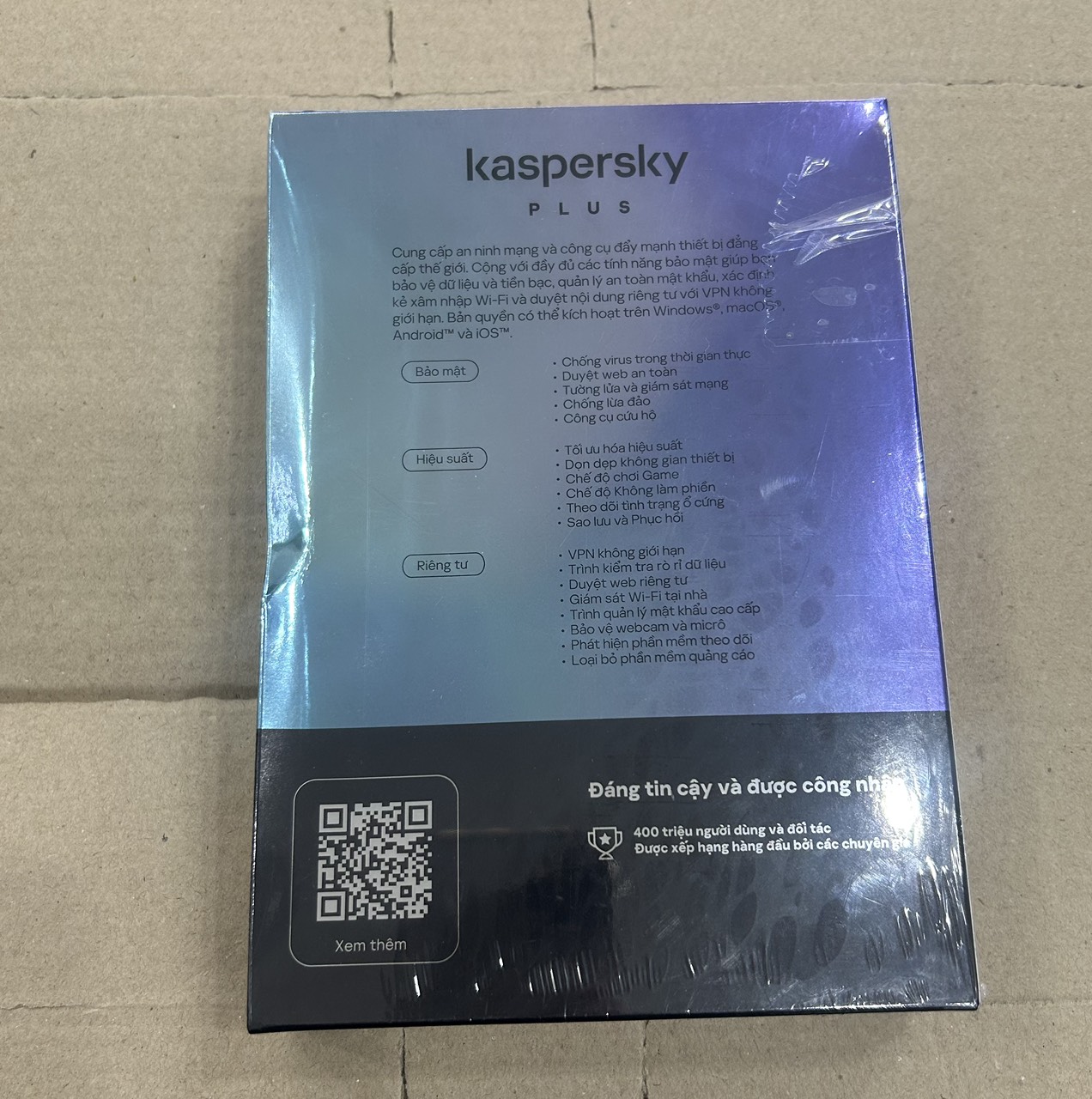 Đĩa diệt virus Kaspersky Plus Cho 5 Máy Tính - Hàng chính hãng