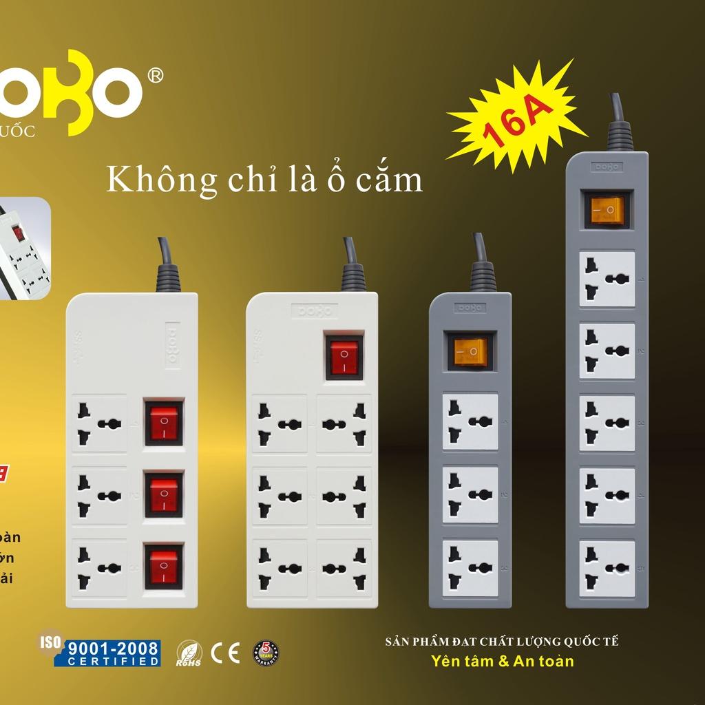 Ổ Cắm kéo dài dây dài 3 mét cao cấp chống va đập Kèm 2 Cổng USB 2.1A BẢO HÀNH 03 NĂM