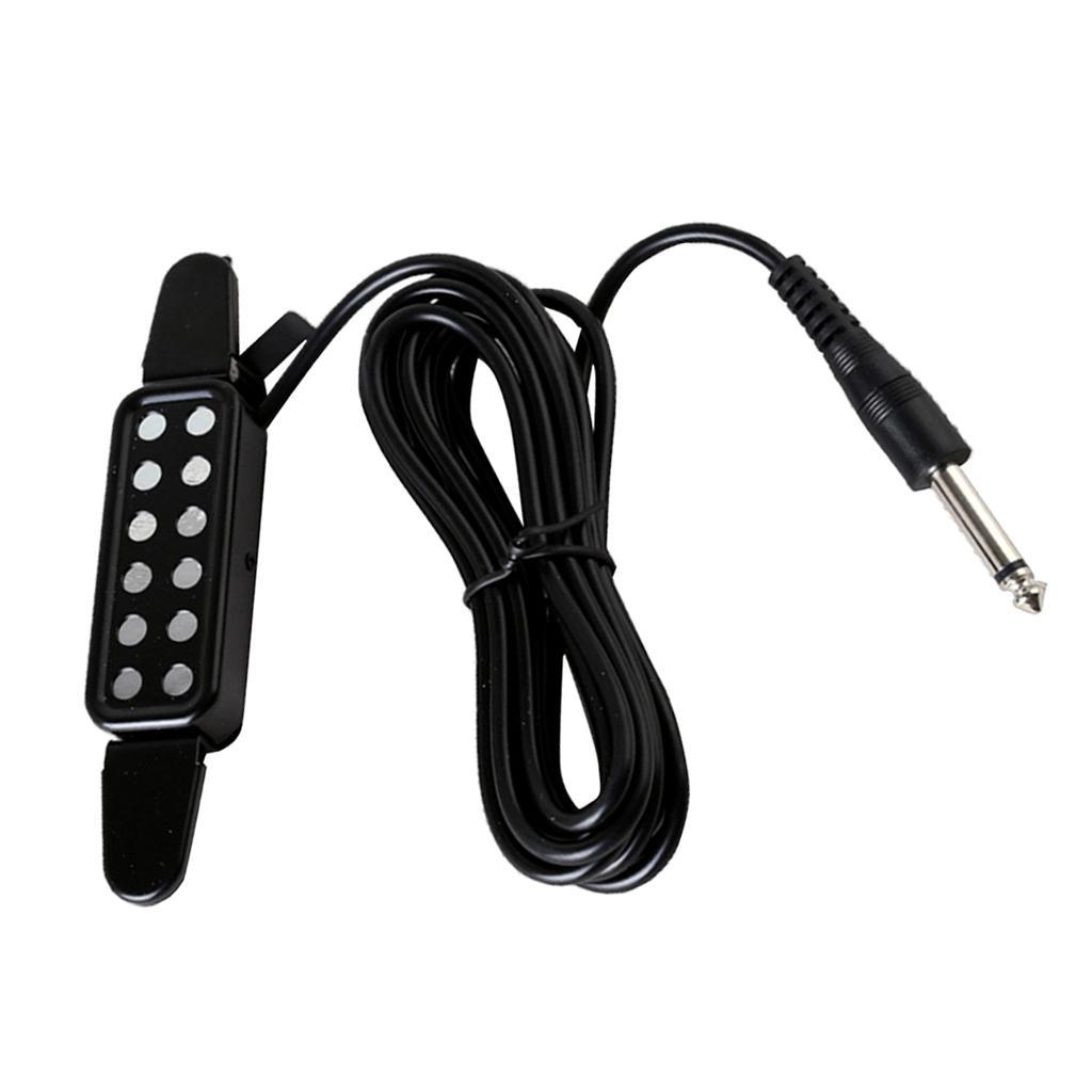 12 Sound Hole Pickup Acoustic Electric Transducer Acoustic Guitar