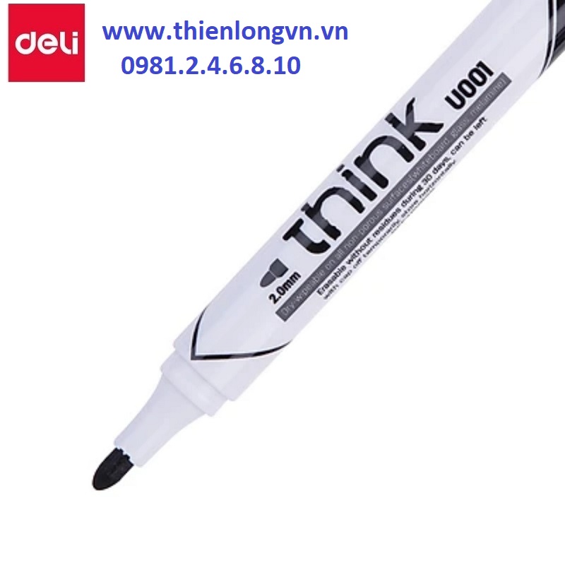 Hộp 12 cây bút viết bảng Deli - EU 00120 mực đen