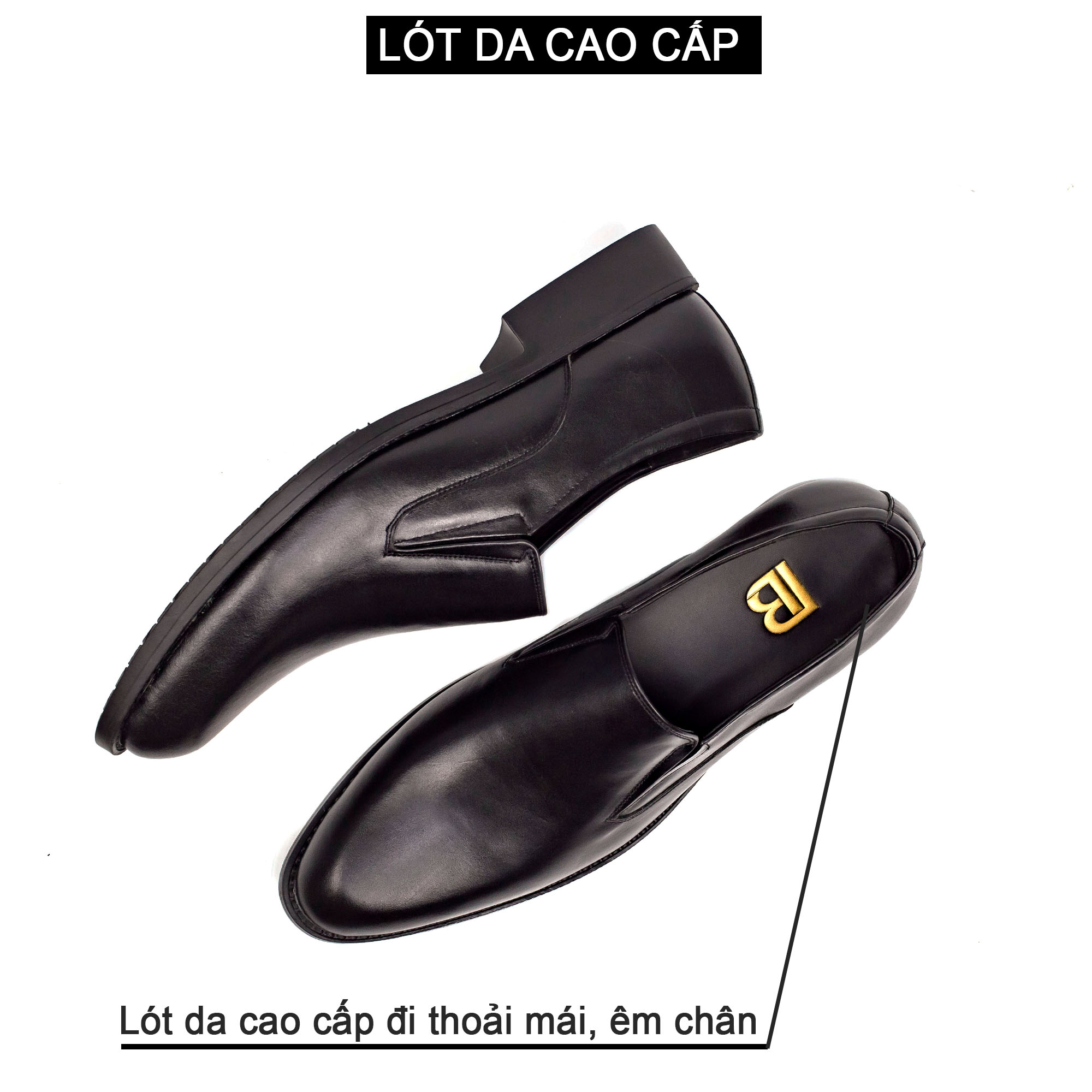 Giày lười da nam công sở Bụi Leather G107 - Da bò Nappa cao cấp