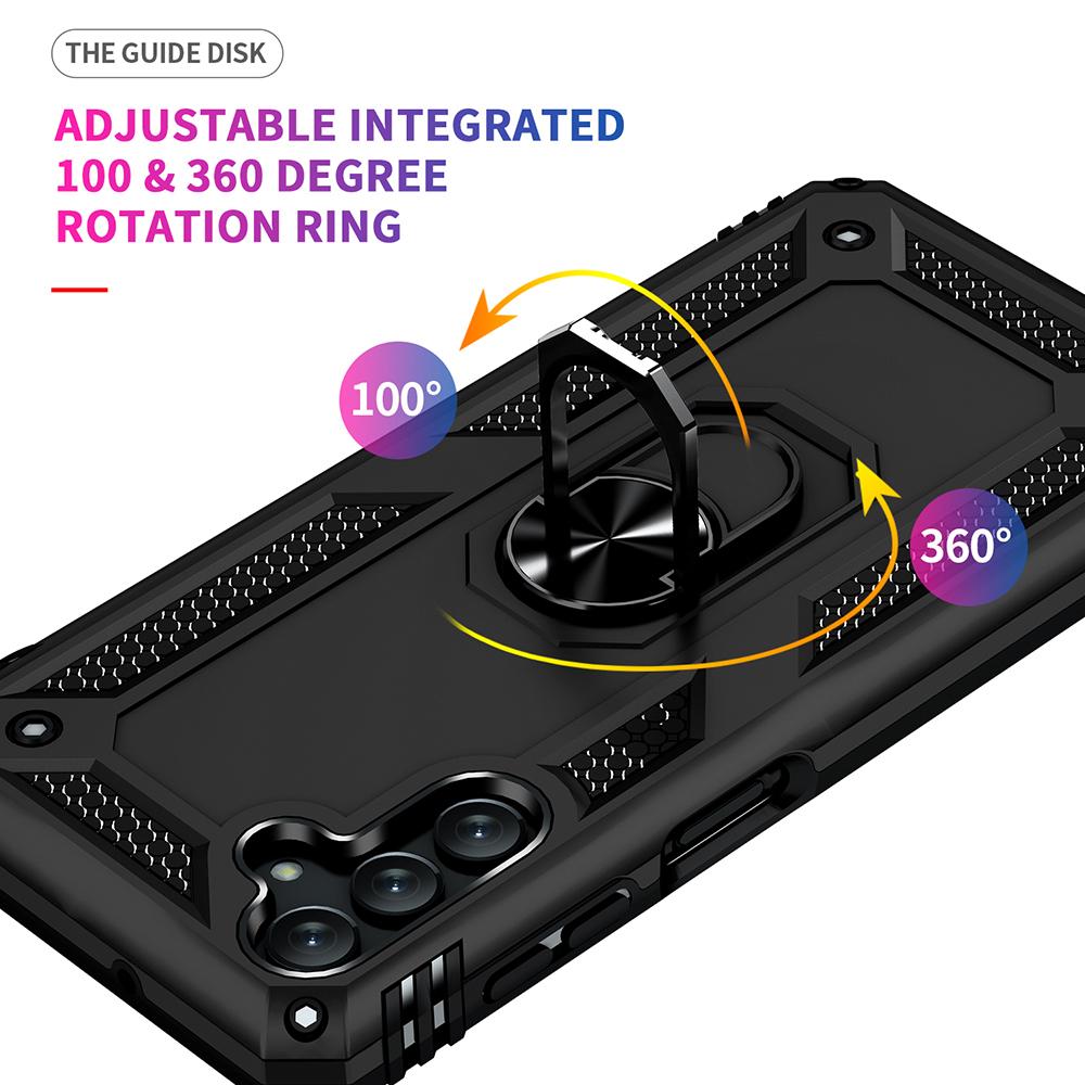 Ốp lưng cho Samsung A04S chống sốc 2 lớp kèm nhẫn iring làm giá đỡ