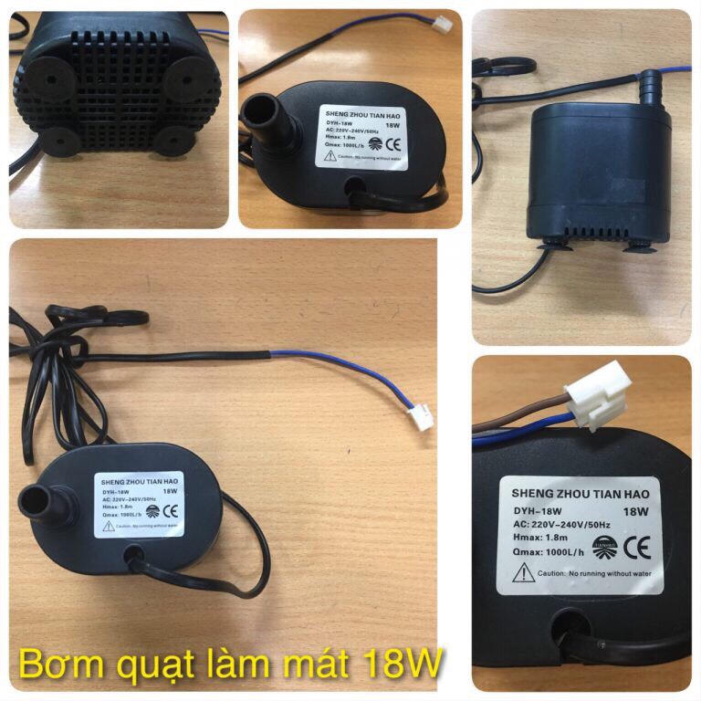 Máy Bơm Chìm Hồ Cá Thác Nước Hòn Non Bộ Tiều Cảnh 220V 18W