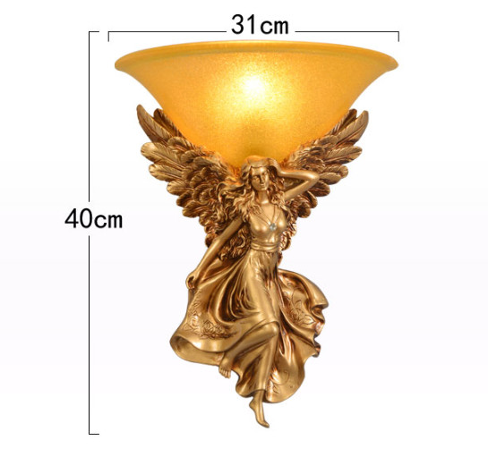 ĐÈN NỮ THẦN TRANG TRÍ PHONG CÁCH TÂN CỔ ĐIỂN CHÂU ÂU DÙNG ĐỂ TRANG TRÍ PHÒNG NGỦ, PHÒNG KHÁCH, HÀNH LANG,...