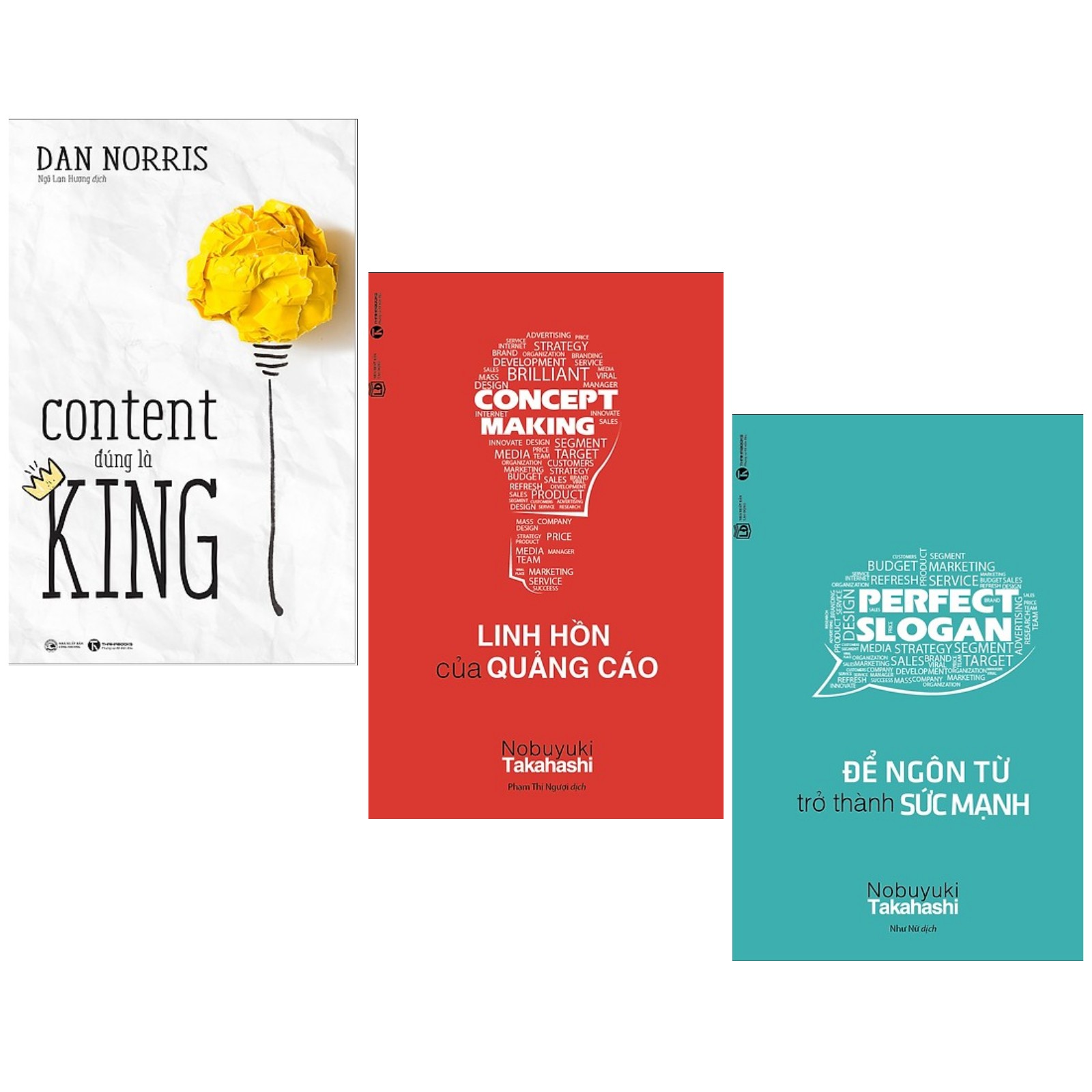 Combo Sách Kinh Tế Đặc Sắc: Content Đúng Là King + Linh Hồn Của Quảng Cáo + Để Ngôn Từ Trở Thành Sức Mạnh (Bộ 3 cuốn - Tặng kèm Bookmark Green Life)