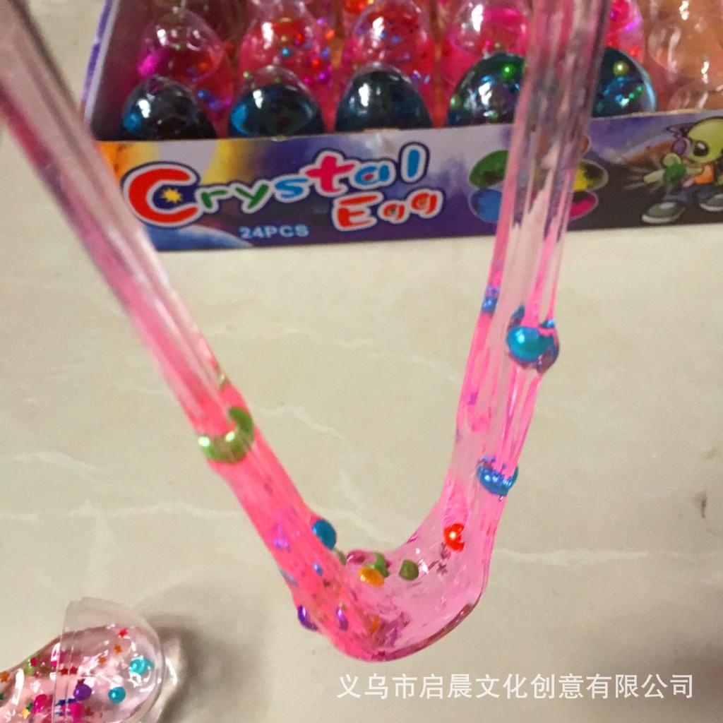 SLIME Dạng Quả Trứng 6 Màu Charm Bi Xốp cực đẹp thiết kế độc đáo ấn tượng Đồ chơi Slam Gudetama