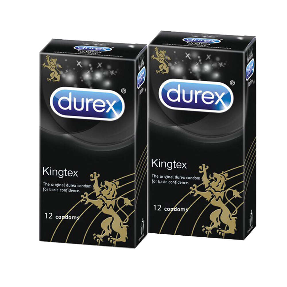 Bao cao su Durex Kingtex Combo 2 Hộp 12 BCS kích thước 49mm Thiết kế vừa vặn, ôm sát chống tuột, màu coral san hô Không mùi - Dầu bôi trơn - Hàng chính hãng 100%