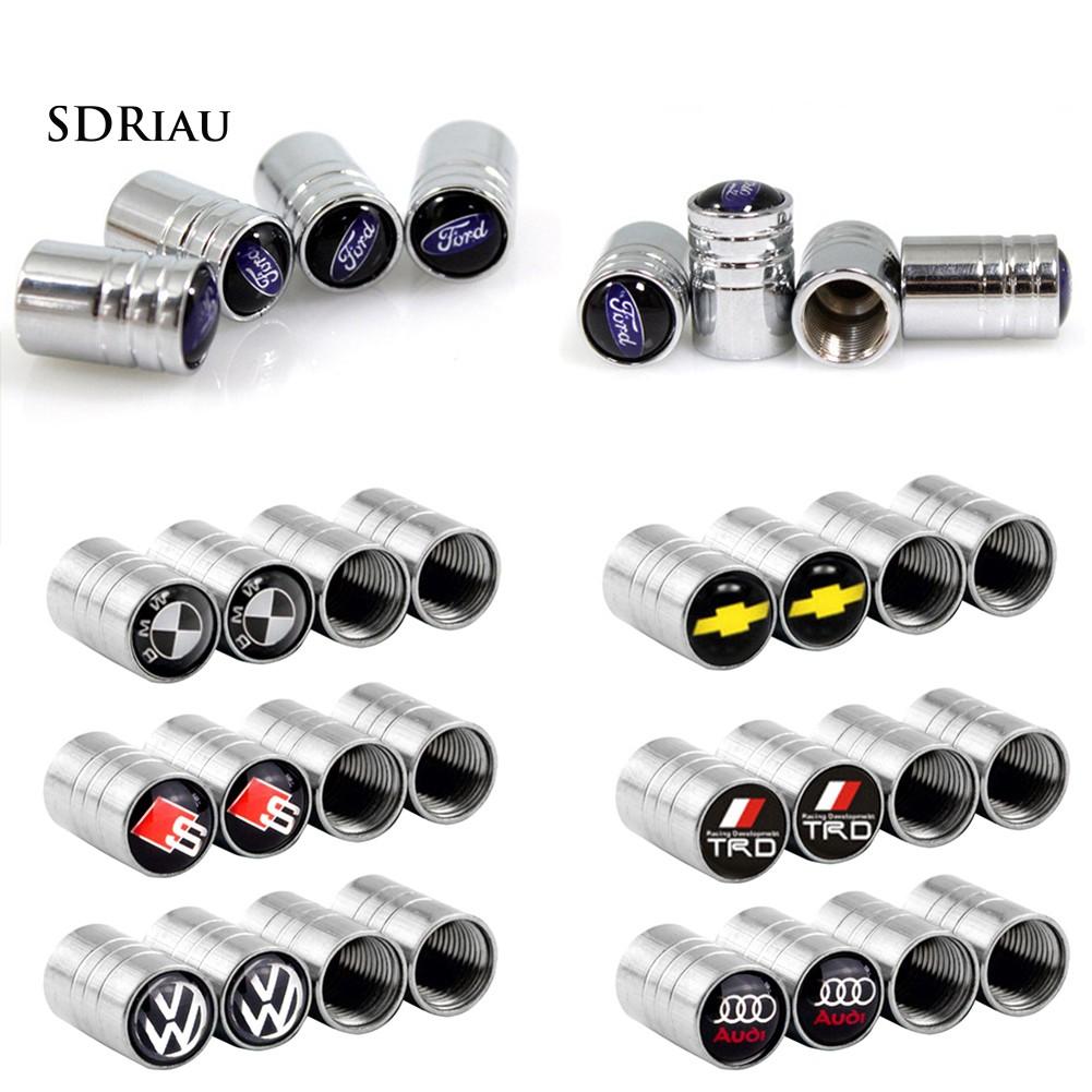 4 nắp Van khí bằng đồng cho lốp xe hơi Volkswagen VW BMW Benz