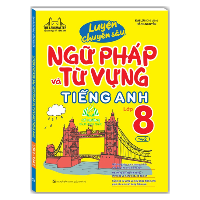 Sách - Combo Luyện chuyên sâu ngữ pháp và từ vựng tiếng anh lớp 8 tập 1+2