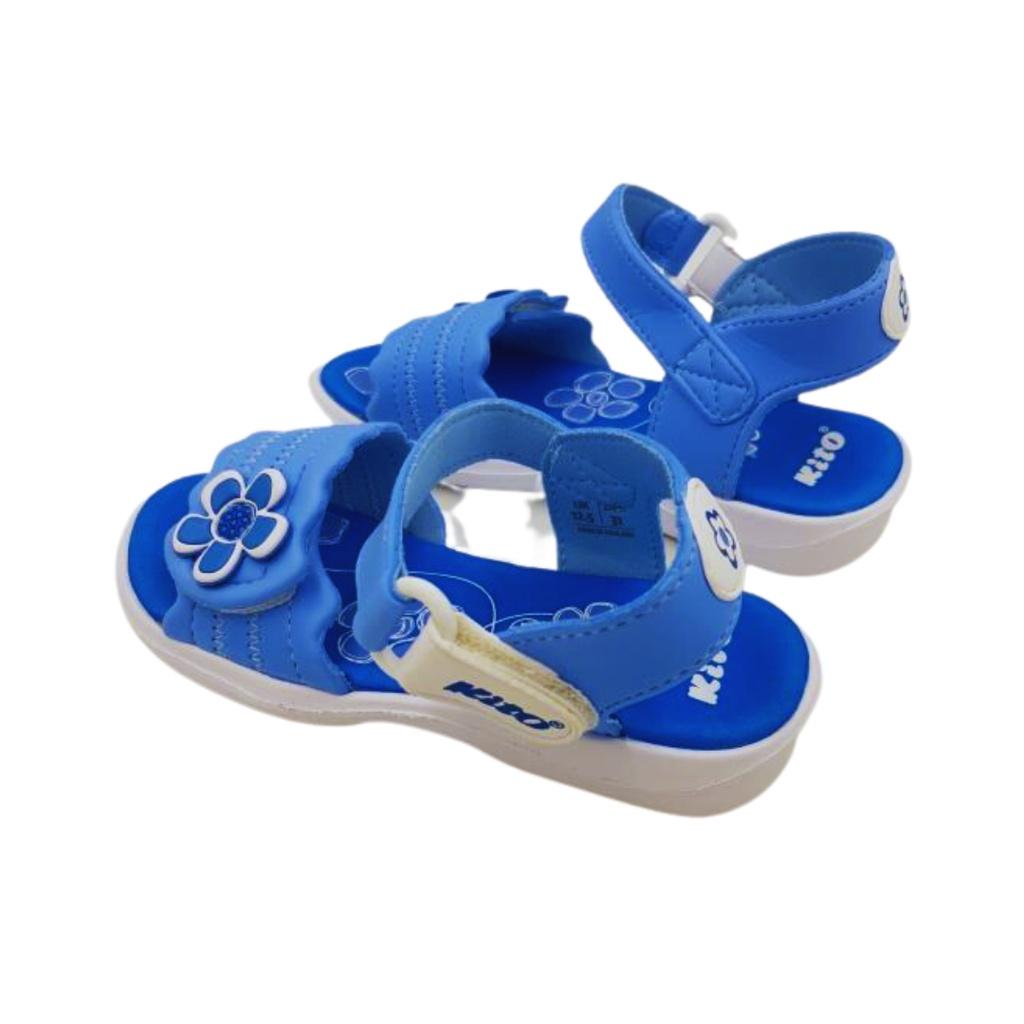 Dép sandal bé gái Kito YSDC 8093 , xốp nhẹ, đi êm chân - Cam - Tím