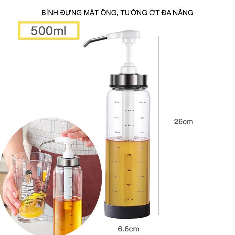 BÌNH ĐỰNG MẬT ONG, SỐT CÀ CHUA, TƯƠNG ỚT ĐA NĂNG VỚI VÒI XỊT THÔNG MINH