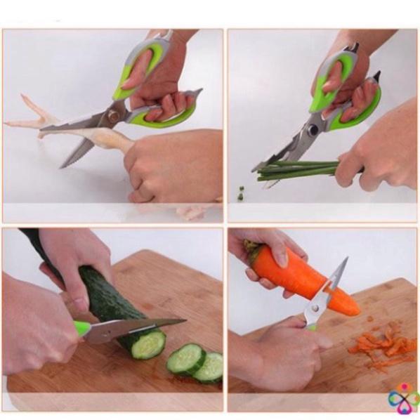 KÉO NHÀ BẾP ĐA NĂNG 10 IN 1 SIÊU TIỆN DỤNG