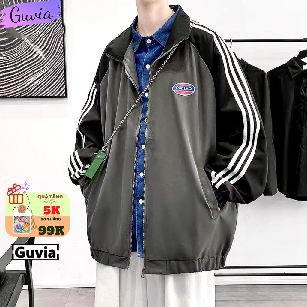 Áo Khoác Dù 2 Lớp GUVIA Form Rộng Nam Nữ Nhiêu Mẫu Unisex, Áo Gió Bomber Bóng Chày Chống Nắng