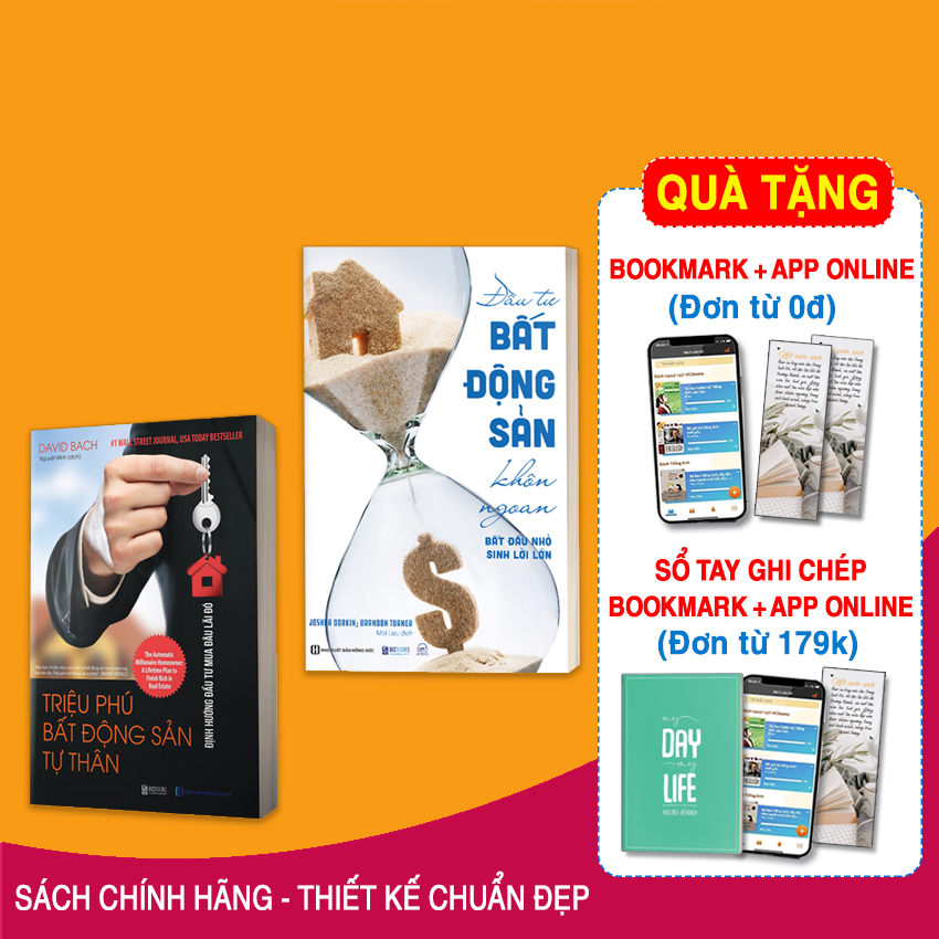 Combo 2 Cuốn Sách Dành Cho Dân Bất Động Sản: Định Hướng Đầu Tư - Triệu Phú Bất Động Sản Tự Thân Và Đầu Tư Bất Động Sản Khôn Ngoan