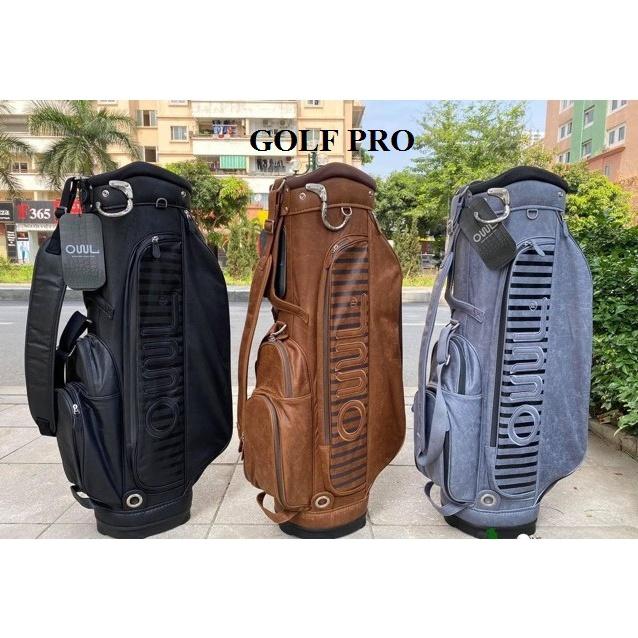 Túi đựng gậy golf đựng 14 - 16 gậy da hươu sang trọng cao cấp - TG033