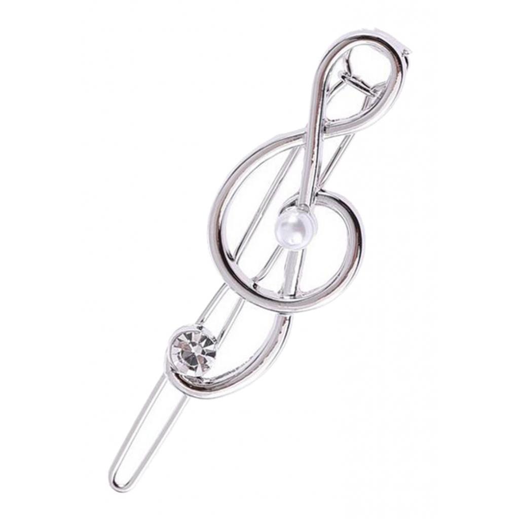 4Pack Hairpin Clip Note Crystal Pearl Hair Snap Clamp Girls Hair Accessories