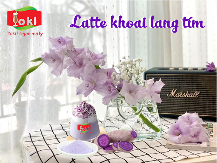 Latte Khoai lang tím Yoki