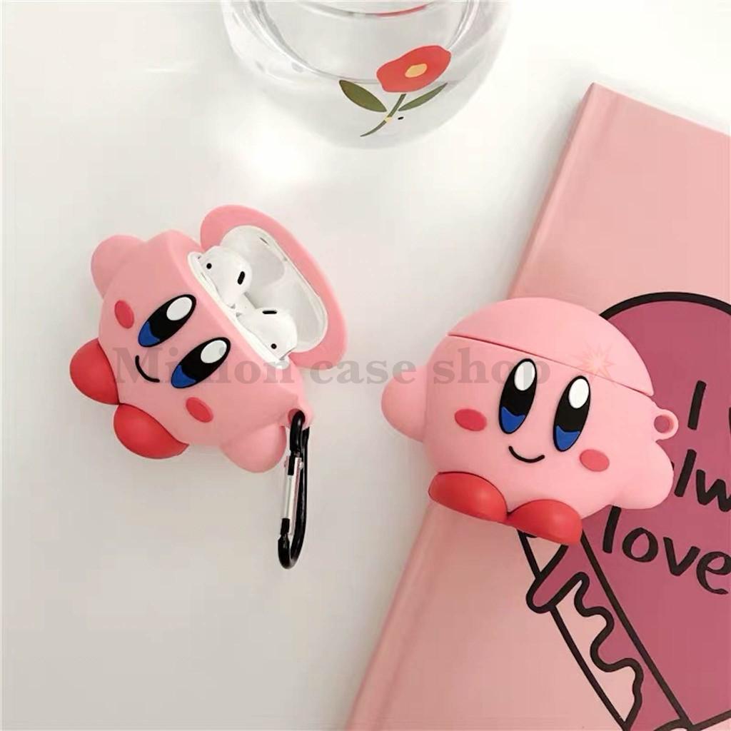 Bao Case Ốp dành cho  airpod 1 và 2, tai nghe bluetooth i11,i12, i100, i200, i9s... Kirby hình đẹp cao cấp