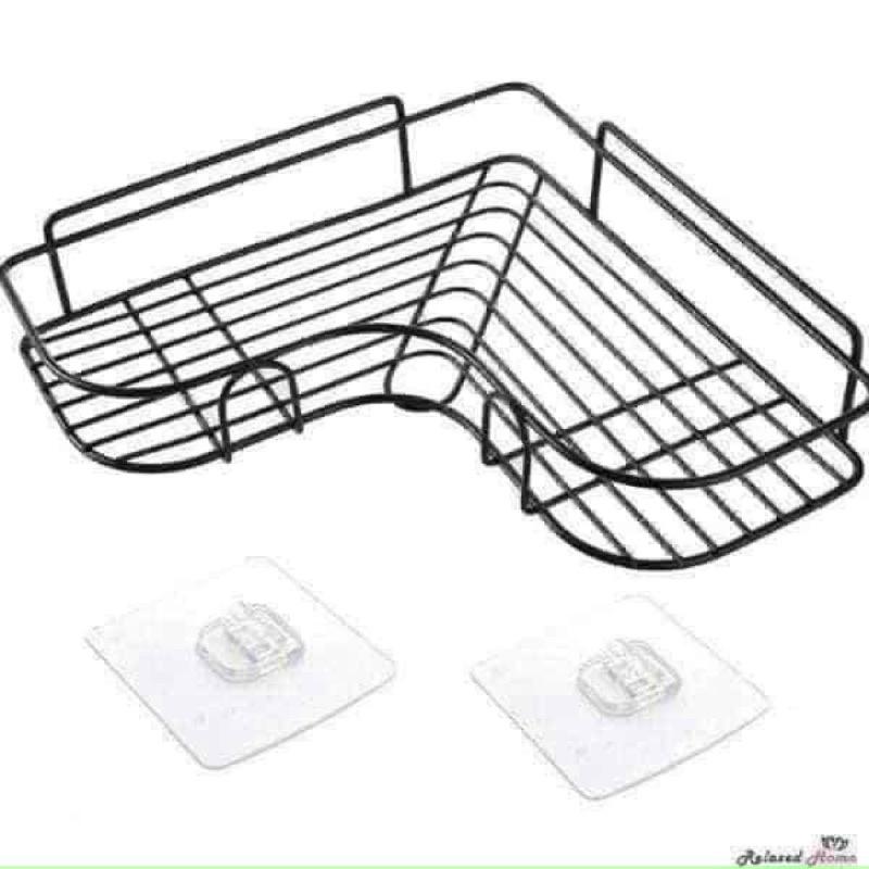 Kệ góc sắt đen gắn tường