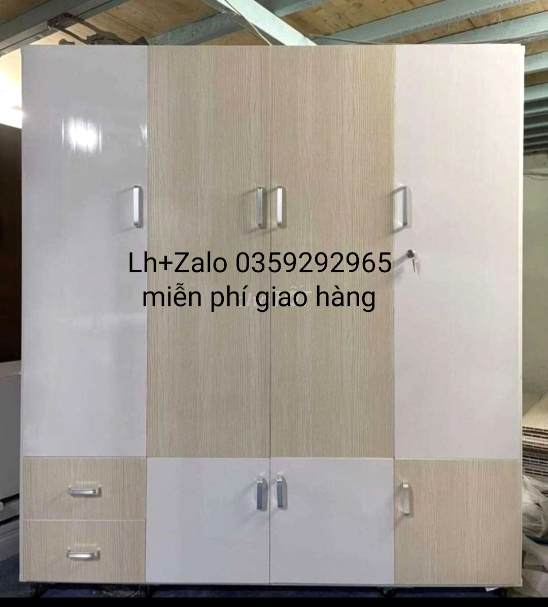 Tủ nhựa đài Loan 4 cánh