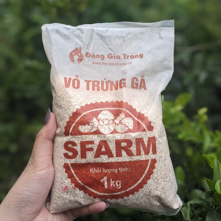 Vỏ trứng gà Sfarm túi 1 ký