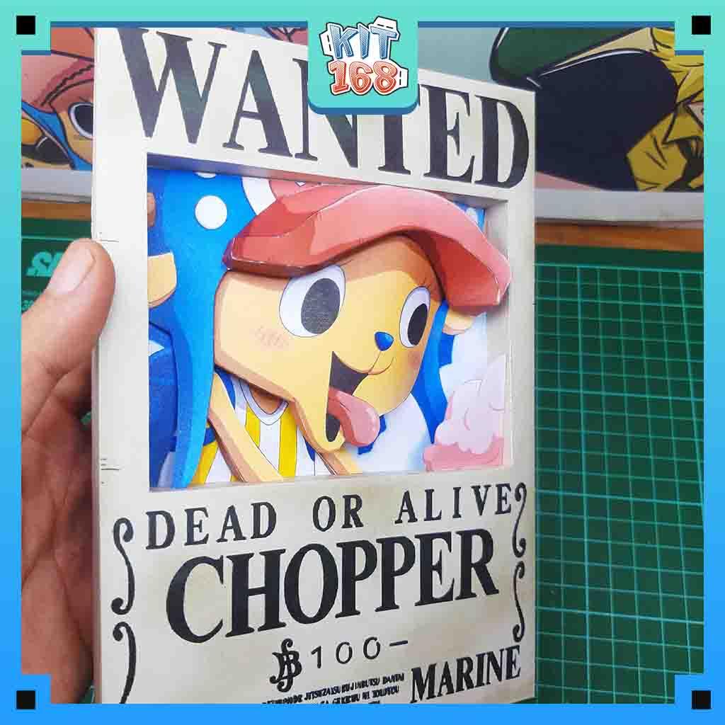 Mô hình giấy Anime Game Truy nã Chopper 3D - One Piece