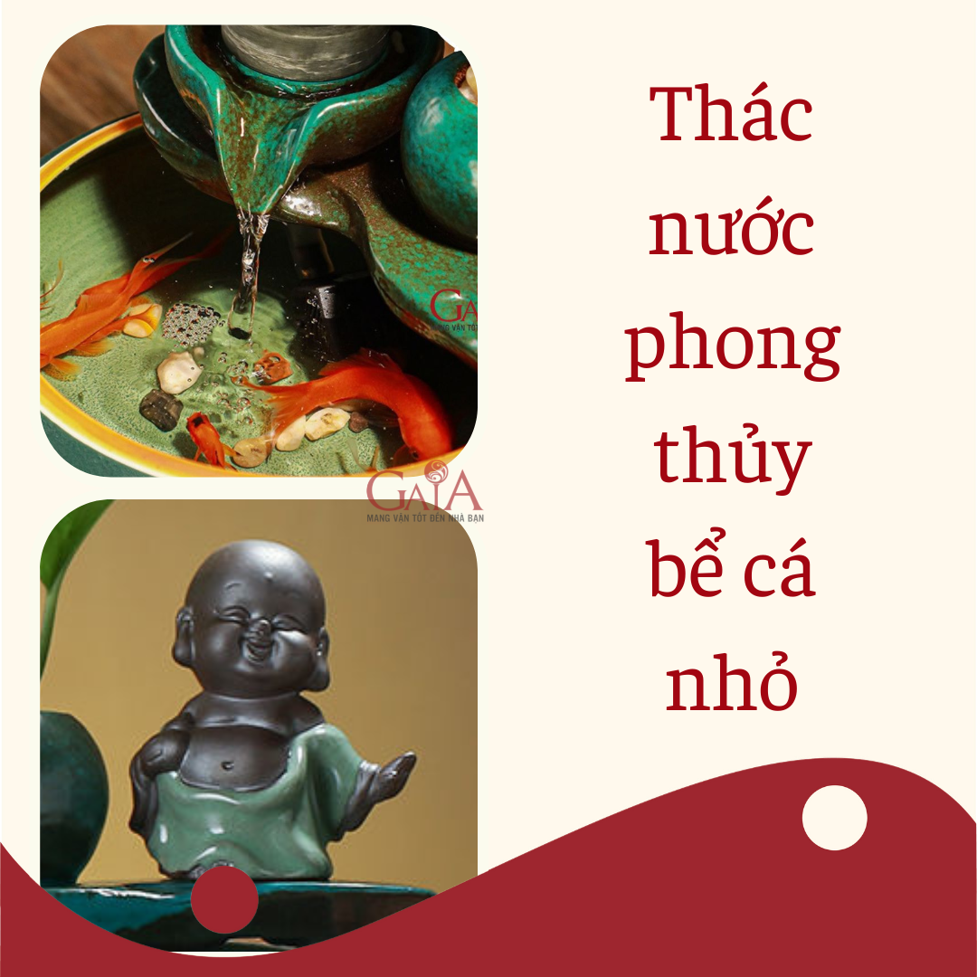 Phong thủy luân gốm sứ - thác nước chiêu tài, kích hoạt vận khí