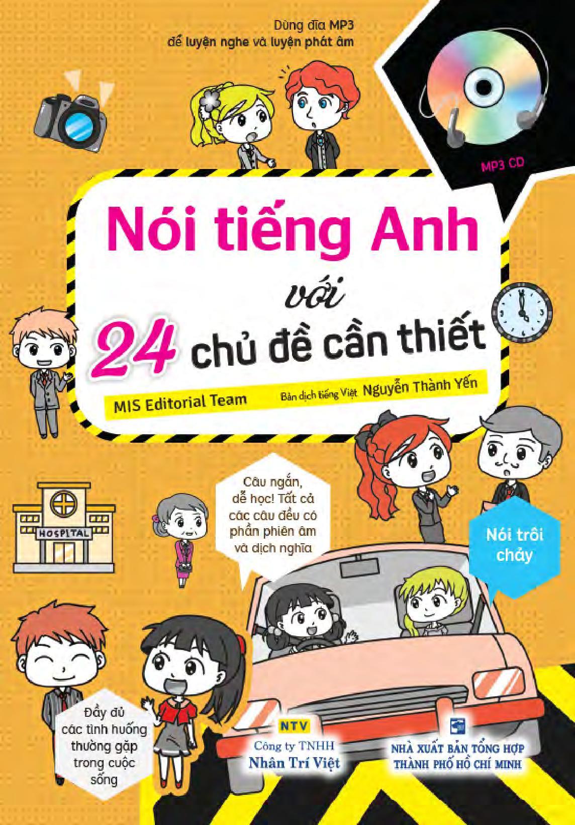 Nói Tiếng Anh Với 24 Chủ Đề Cần Thiết (Kèm file MP3)
